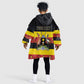 Personalized Uganda Independence Day Kid Wearable Blanket Hoodie Ugandan Kitenge African Pattern