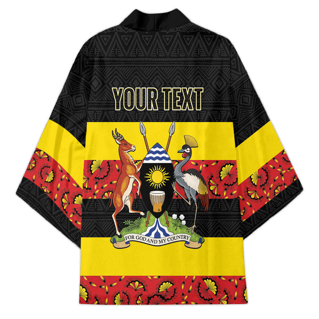 Personalized Uganda Independence Day Kimono Ugandan Kitenge African Pattern