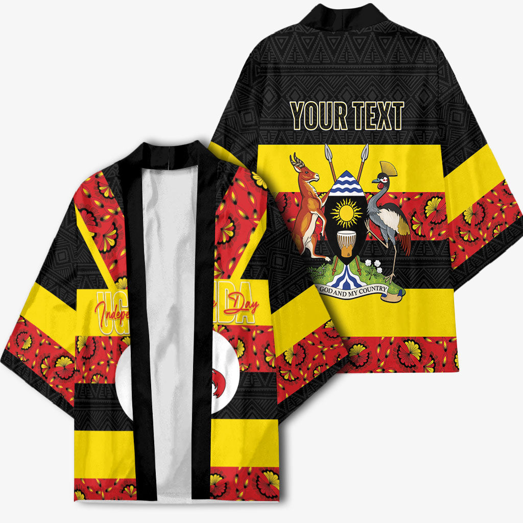 Personalized Uganda Independence Day Kimono Ugandan Kitenge African Pattern