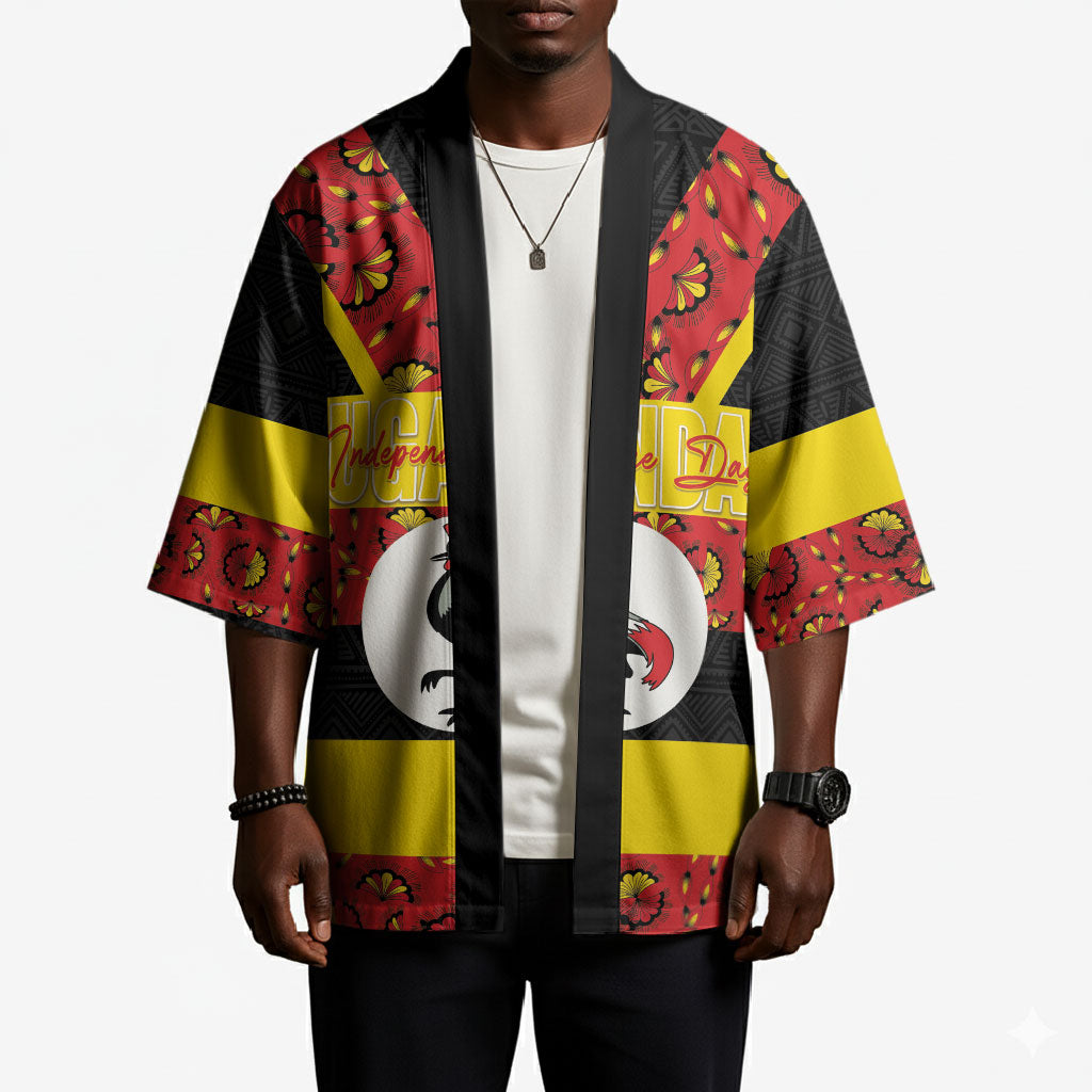 Personalized Uganda Independence Day Kimono Ugandan Kitenge African Pattern