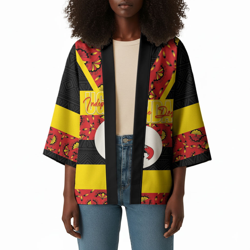 Personalized Uganda Independence Day Kimono Ugandan Kitenge African Pattern