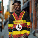 Personalized Uganda Independence Day Long Sleeve Shirt Ugandan Kitenge African Pattern
