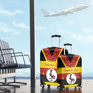 Uganda Independence Day Luggage Cover Ugandan Kitenge African Pattern