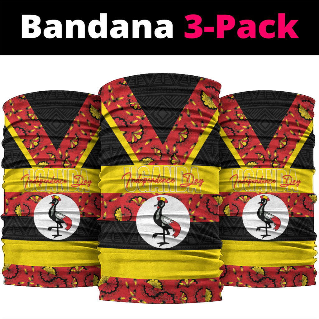 Uganda Independence Day Neck Gaiter Ugandan Kitenge African Pattern
