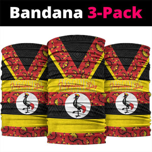 Uganda Independence Day Neck Gaiter Ugandan Kitenge African Pattern
