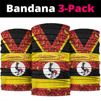 Uganda Independence Day Neck Gaiter Ugandan Kitenge African Pattern