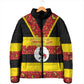 Personalized Uganda Independence Day Padded Jacket Ugandan Kitenge African Pattern