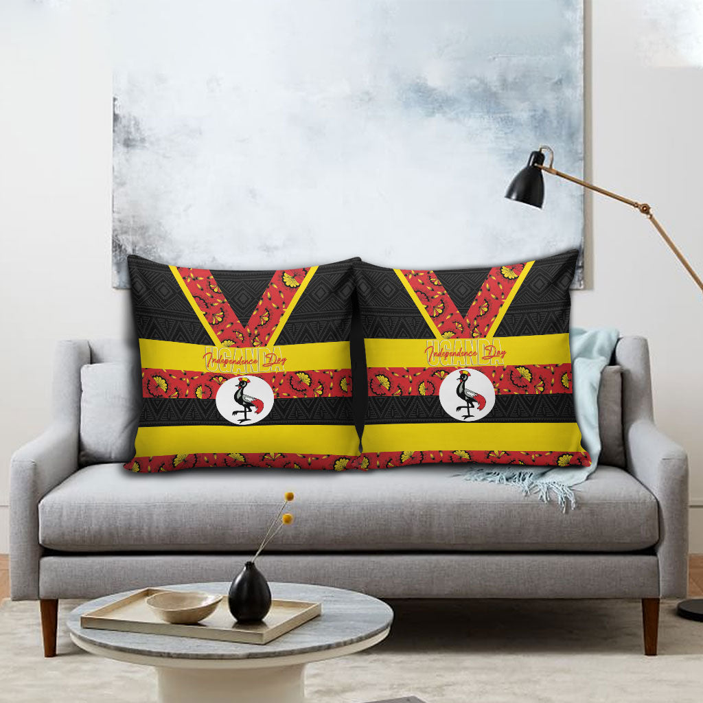 Uganda Independence Day Pillow Cover Ugandan Kitenge African Pattern