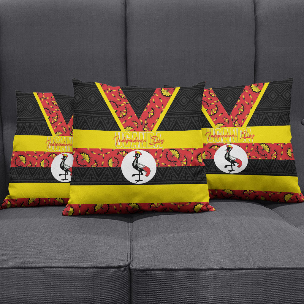 Uganda Independence Day Pillow Cover Ugandan Kitenge African Pattern