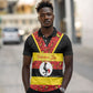 Personalized Uganda Independence Day Polo Shirt Ugandan Kitenge African Pattern