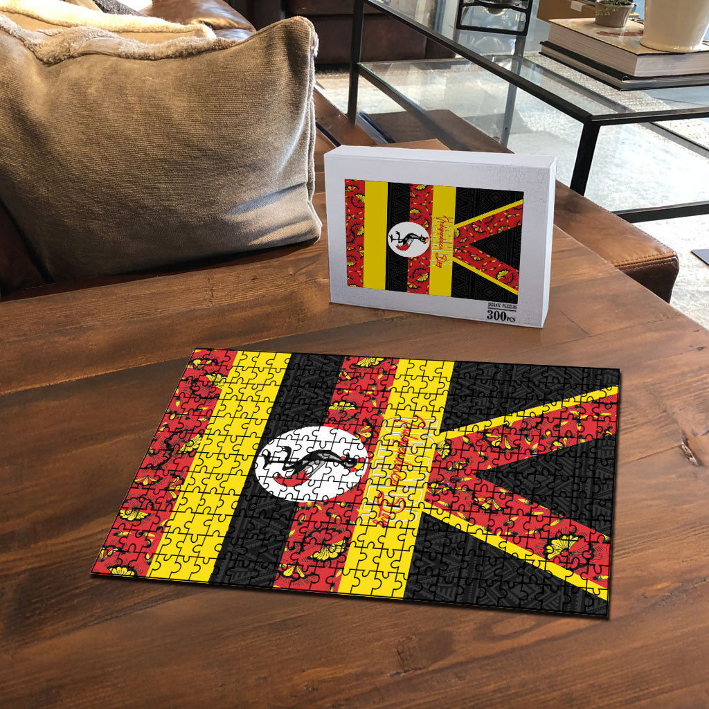 Uganda Independence Day Puzzle Ugandan Kitenge African Pattern