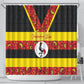 Uganda Independence Day Shower Curtain Ugandan Kitenge African Pattern