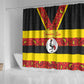 Uganda Independence Day Shower Curtain Ugandan Kitenge African Pattern