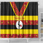 Uganda Independence Day Shower Curtain Ugandan Kitenge African Pattern