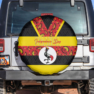 Uganda Independence Day Spare Tire Cover Ugandan Kitenge African Pattern