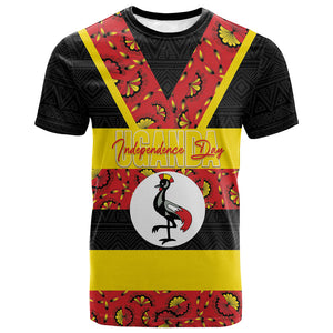 Personalized Uganda Independence Day T shirt Ugandan Kitenge African Pattern