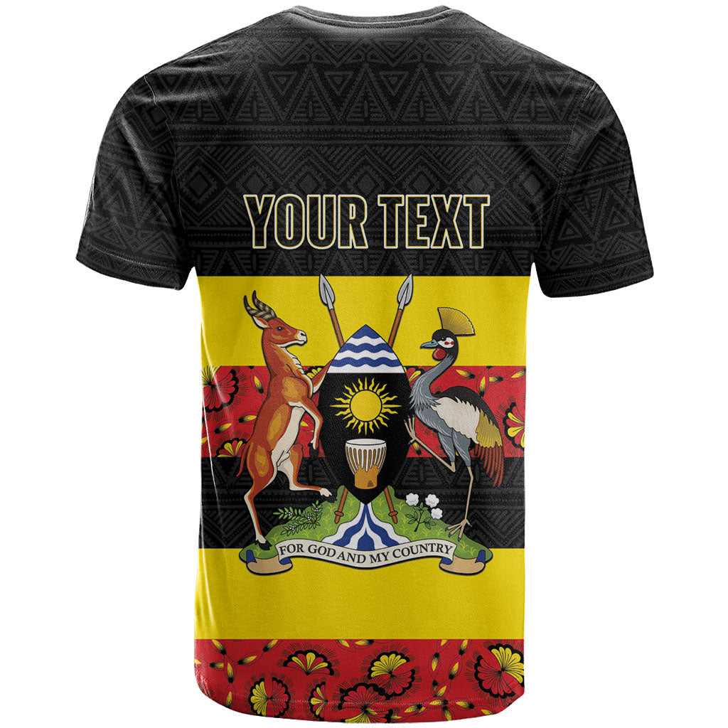Personalized Uganda Independence Day T shirt Ugandan Kitenge African Pattern