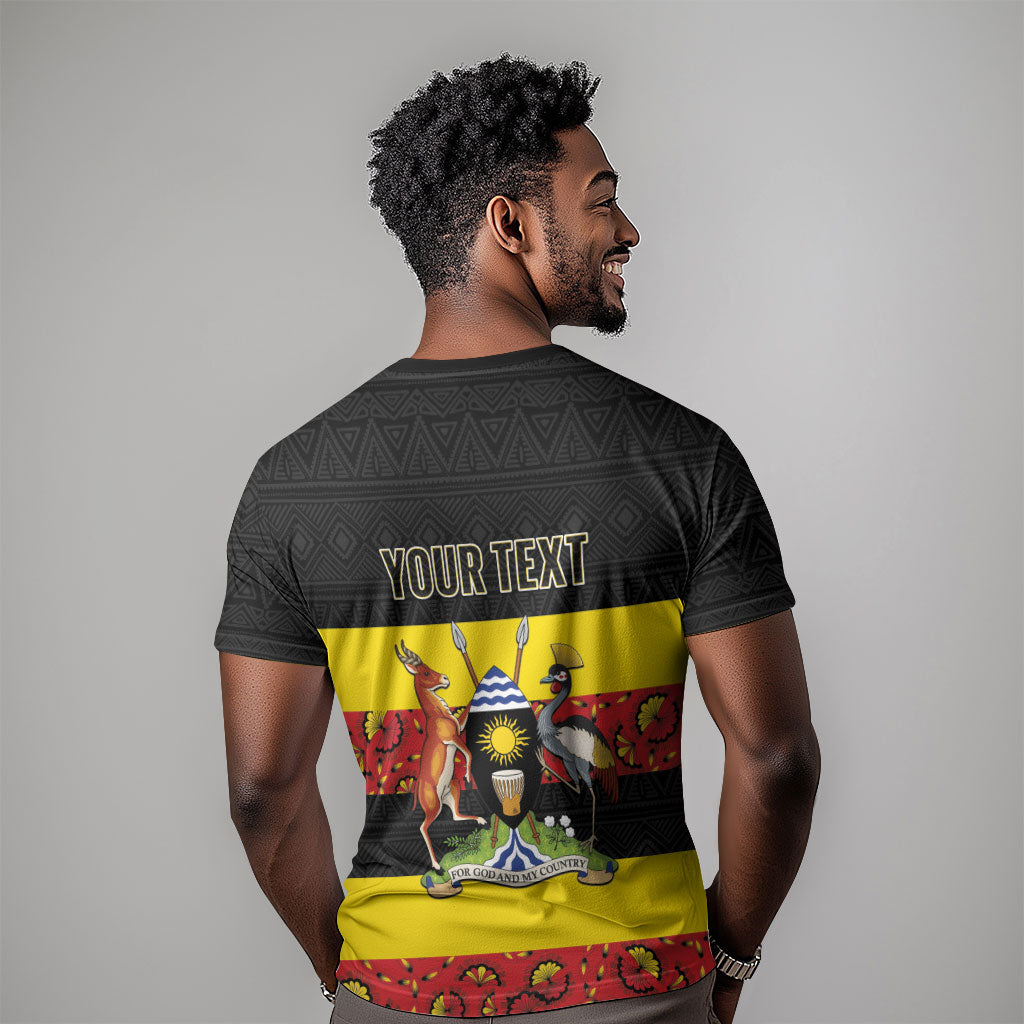 Personalized Uganda Independence Day T shirt Ugandan Kitenge African Pattern