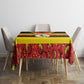 Uganda Independence Day Tablecloth Ugandan Kitenge African Pattern