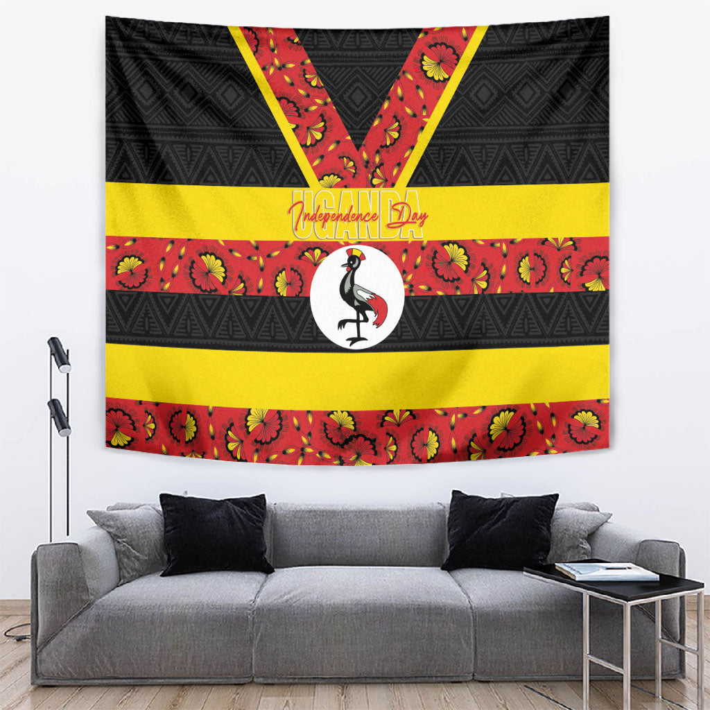 Uganda Independence Day Tapestry Ugandan Kitenge African Pattern