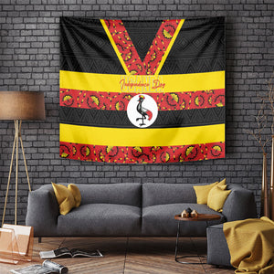 Uganda Independence Day Tapestry Ugandan Kitenge African Pattern
