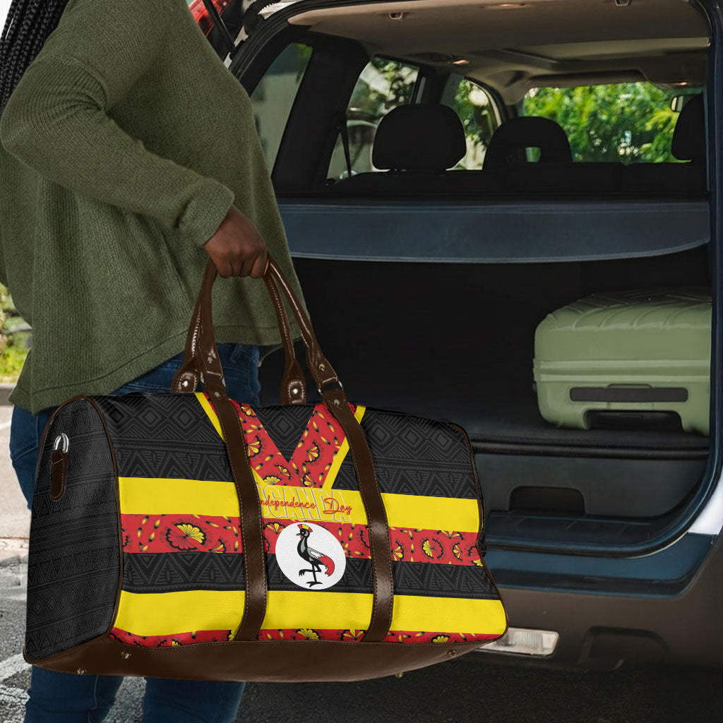 Uganda Independence Day Travel Bag Ugandan Kitenge African Pattern