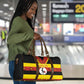 Uganda Independence Day Travel Bag Ugandan Kitenge African Pattern