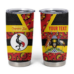Personalized Uganda Independence Day Tumbler Cup Ugandan Kitenge African Pattern