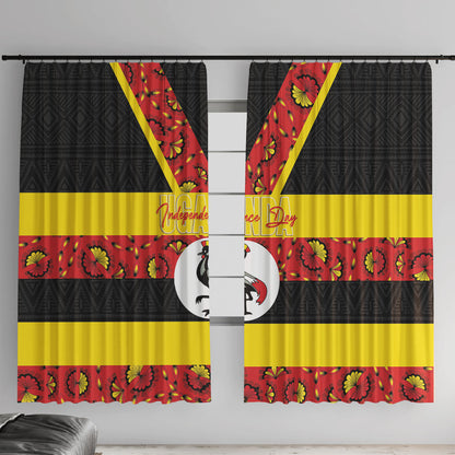Uganda Independence Day Window Curtain Ugandan Kitenge African Pattern