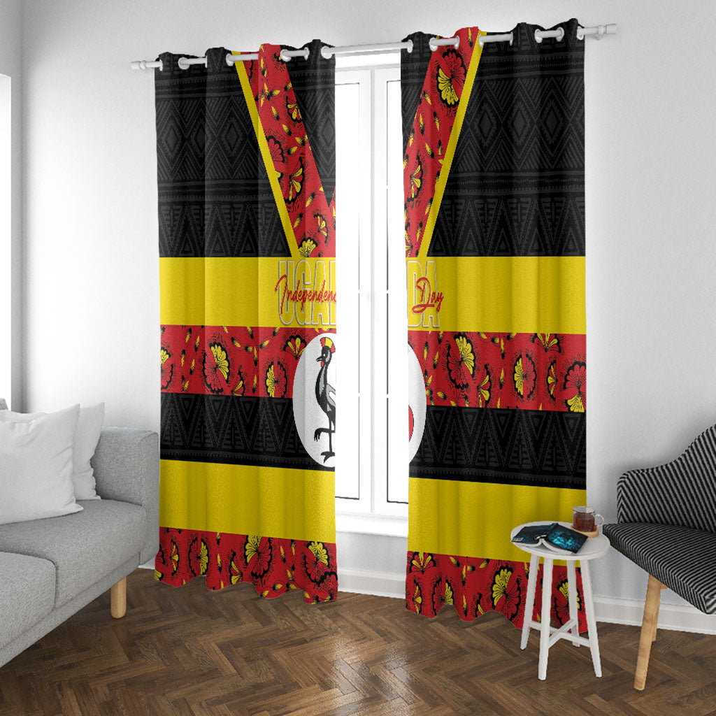 Uganda Independence Day Window Curtain Ugandan Kitenge African Pattern