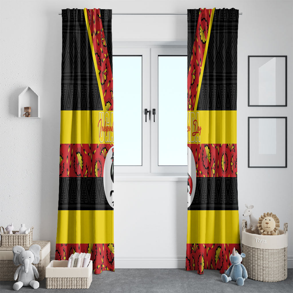 Uganda Independence Day Window Curtain Ugandan Kitenge African Pattern