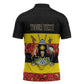 Personalized Uganda Independence Day Zipper Polo Shirt Ugandan Kitenge African Pattern