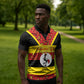 Personalized Uganda Independence Day Zipper Polo Shirt Ugandan Kitenge African Pattern