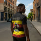 Personalized Uganda Independence Day Zipper Polo Shirt Ugandan Kitenge African Pattern