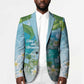 Afro Haiti Cotes des Arcadins Blazer Ayiti Map With Royal Palm Plumeria - African Pride