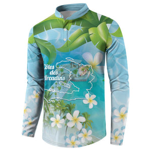 Afro Haiti Cotes des Arcadins Button Sweatshirt Ayiti Map With Royal Palm Plumeria