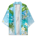 Afro Haiti Cotes des Arcadins Kimono Ayiti Map With Royal Palm Plumeria - African Pride
