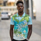 Afro Haiti Cotes des Arcadins Polo Shirt Ayiti Map With Royal Palm Plumeria LT14
