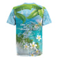 Afro Haiti Cotes des Arcadins Rugby Jersey Ayiti Map With Royal Palm Plumeria LT14