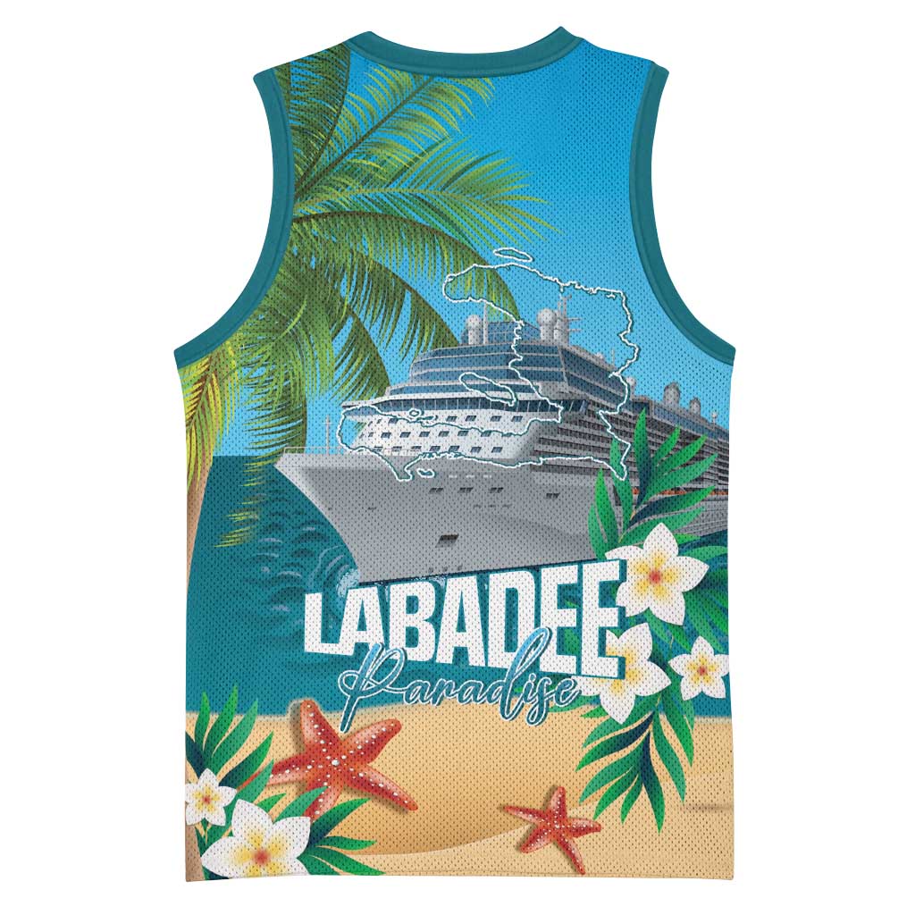 Afro Haiti Labadee Peninsula Basketball Jersey Caribbean Cruise Tropical Vibes - African Pride