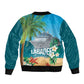 Afro Haiti Labadee Peninsula Bomber Jacket Caribbean Cruise Tropical Vibes - African Pride