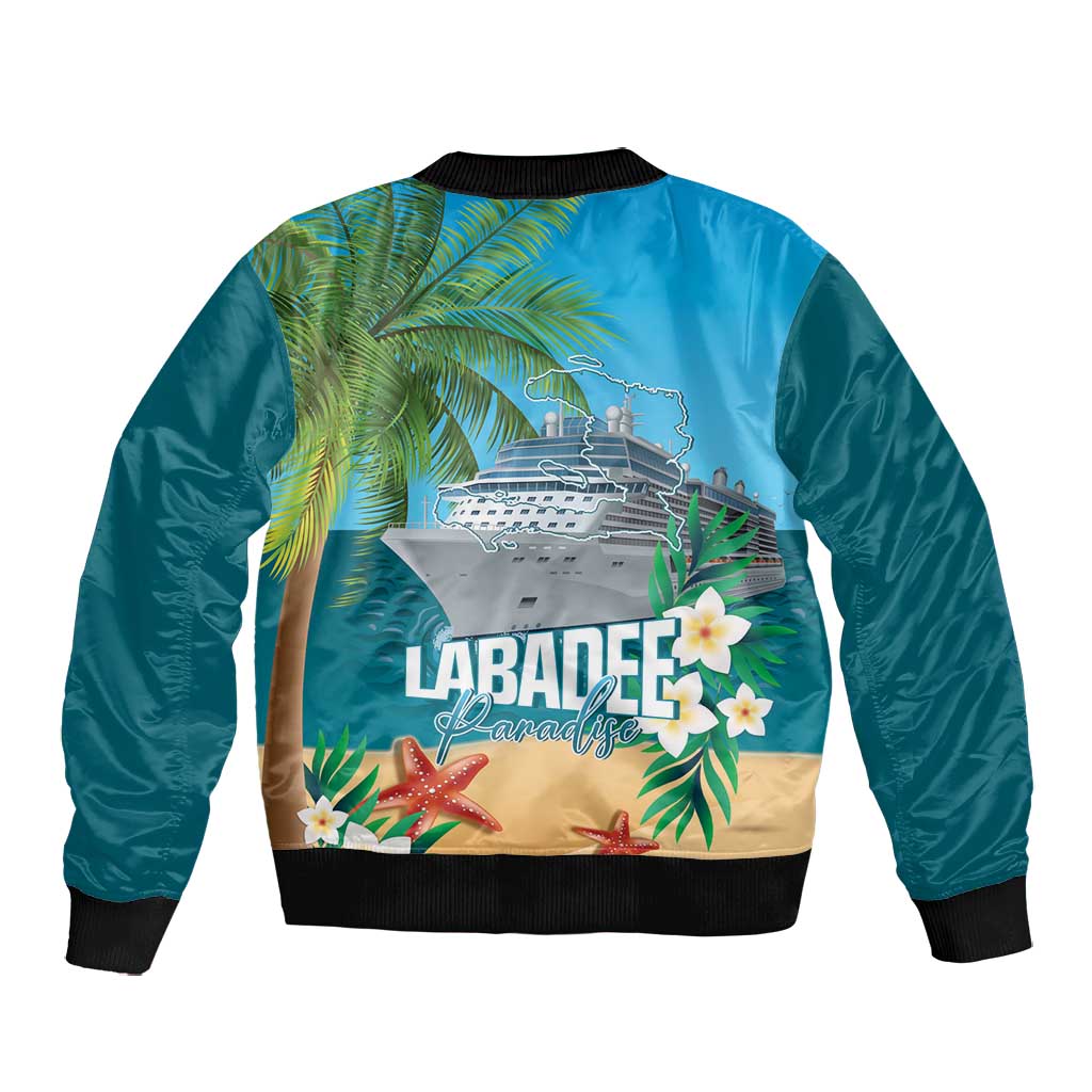 Afro Haiti Labadee Peninsula Bomber Jacket Caribbean Cruise Tropical Vibes - African Pride