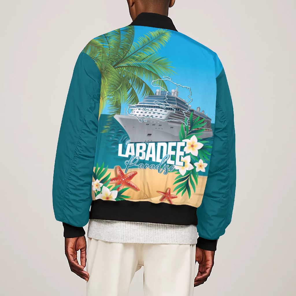 Afro Haiti Labadee Peninsula Bomber Jacket Caribbean Cruise Tropical Vibes - African Pride