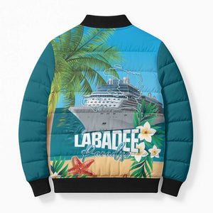 Afro Haiti Labadee Peninsula Bomber Puffer Jacket Caribbean Cruise Tropical Vibes - African Pride