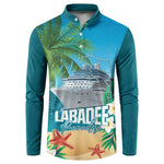 Afro Haiti Labadee Peninsula Button Sweatshirt Caribbean Cruise Tropical Vibes