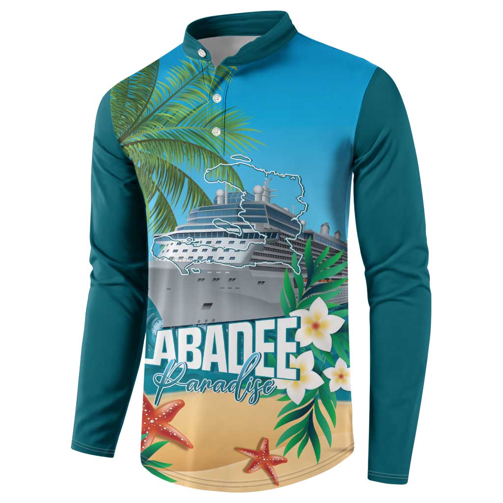 Afro Haiti Labadee Peninsula Button Sweatshirt Caribbean Cruise Tropical Vibes