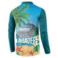 Afro Haiti Labadee Peninsula Button Sweatshirt Caribbean Cruise Tropical Vibes