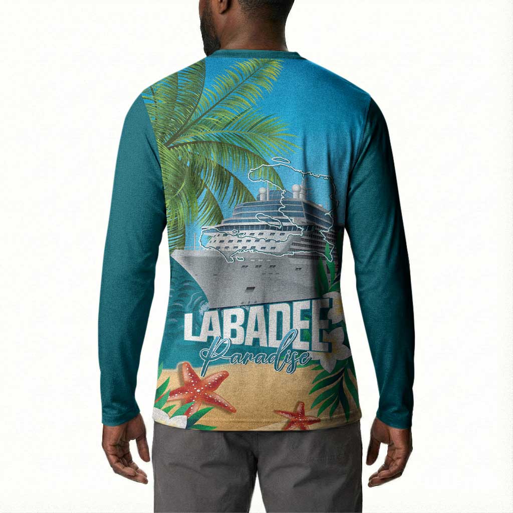Afro Haiti Labadee Peninsula Button Sweatshirt Caribbean Cruise Tropical Vibes