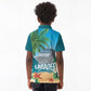 Afro Haiti Labadee Peninsula Kid Polo Shirt Caribbean Cruise Tropical Vibes LT14