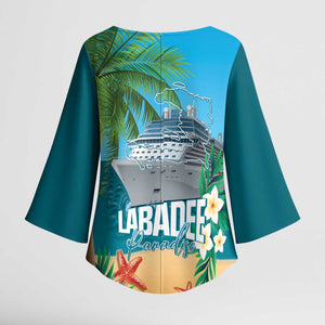 Afro Haiti Labadee Peninsula Kimono Sleeve Blouse Caribbean Cruise Tropical Vibes - African Pride